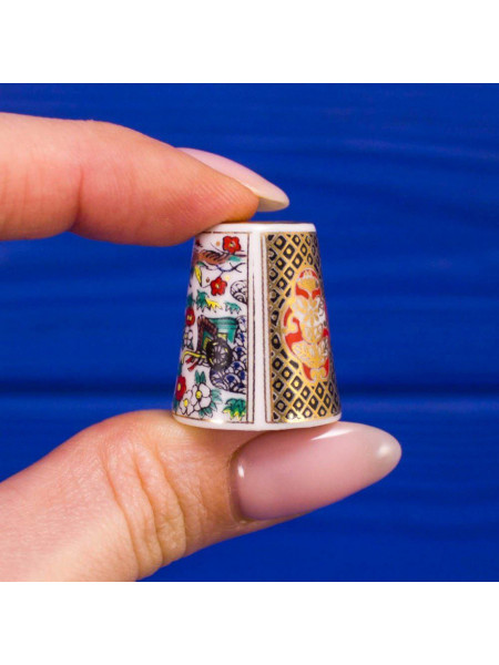 Shibata наперсток Imari, коллекционный, винтажный, Thimble Collectors Club, Япония, 1988 год
