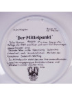 Тарелка KONIGSZELT № 4664 C "Der Mittelpunkt" с сертификатом
