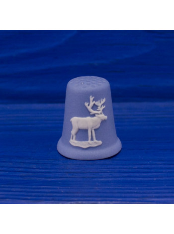 Редкий коллекционный наперсток Wedgwood "Северный олень" 1984 года