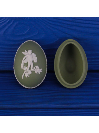Wedgwood шкатулка в форме яйца, винтажная, коллекционная, джаспер, бисквитный фарфор