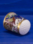 Hakutoh наперсток Peacocks винтажный, коллекционный, фарфоровый, Thimble Collectors Club