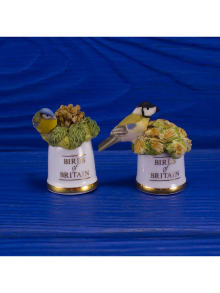 Пара наперстков с объемными фигурками птиц cерии BIRDS of BRITAIN от Sutherland