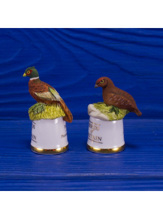 Пара наперстков "Pheasant и Red Grouse" из коллекционной серии BIRDS of BRITAIN от Sutherland
