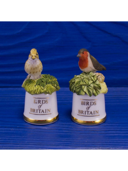 Пара наперстков "Skylark и Robin" из коллекционной серии BIRDS of BRITAIN от Sutherland