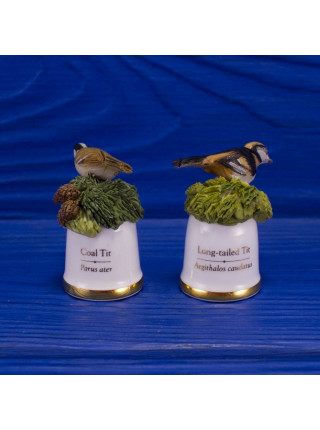 Пара наперстков "Coal Tit и Long-tailed Tit" серии BIRDS of BRITAIN от Sutherland