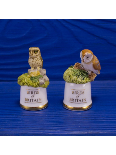 Пара наперстков "Little Owl и Barn Owl" серии BIRDS of BRITAIN от Sutherland