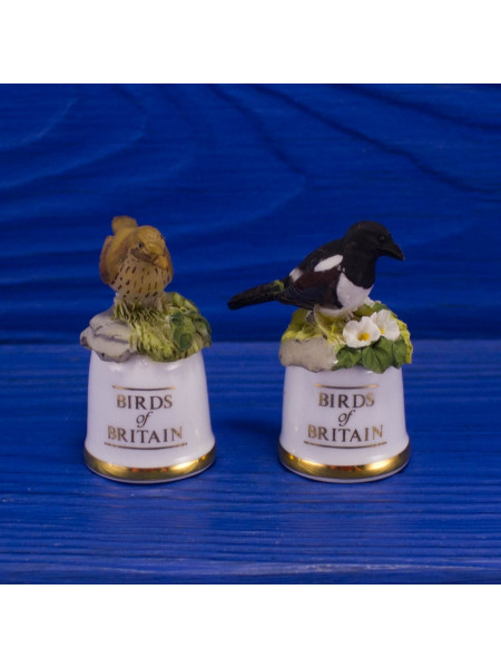 Пара наперстков "Thrush и Magpie" серии BIRDS of BRITAIN от Sutherland