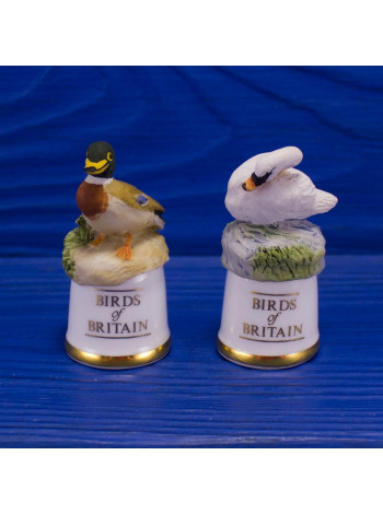 Пара наперстков "Mallard и Mute Swan" серии BIRDS of BRITAIN от Sutherland