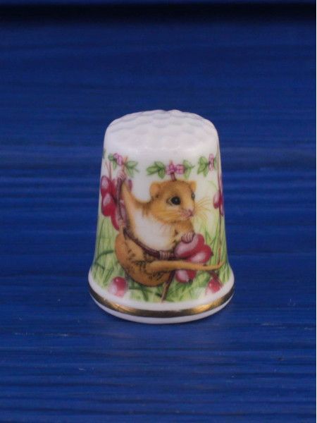 Grosvenor наперсток Autumn Feast, винтажный, коллекционный, Thimble Collectors Club