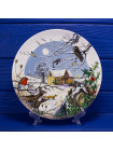 Тарелка Wedgwood номер 311 A "Arrival of the Carol Singers" серии Colin Newmans Country Christmas