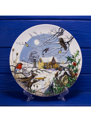 Тарелка Wedgwood номер 311 A "Arrival of the Carol Singers" серии Colin Newmans Country Christmas