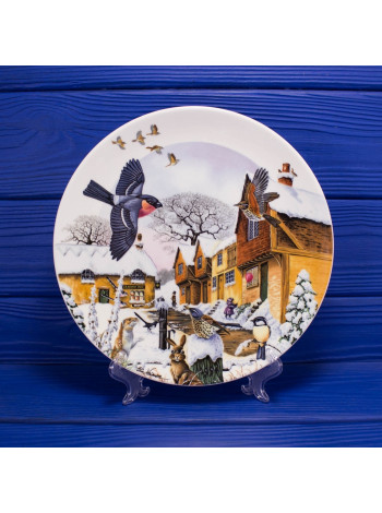 Тарелка Wedgwood номер 1558 A "Woodland Visitors" серии Colin Newmans Country Christmas