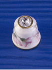 Sutherland наперсток Cherry Blossoms, винтажный, коллекционный, фарфоровый, Thimble Collectors Club