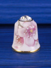 Sutherland наперсток Cherry Blossoms, винтажный, коллекционный, фарфоровый, Thimble Collectors Club