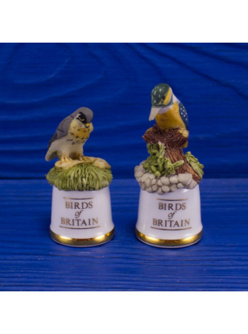 Пара наперстков "Peregrine Falcon и Kingfisher" серии BIRDS of BRITAIN от Sutherland