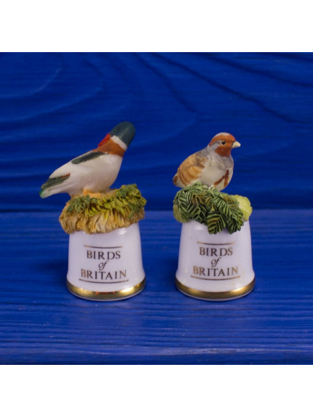Пара наперстков "Shelduck и Partridge" серии BIRDS of BRITAIN от Sutherland