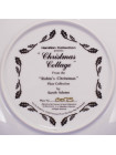 Тарелка Hammilton Collection номер 0075 с сертификатом "Christmas Cottage" коллекционной серии Robins Christmas