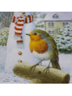 Тарелка Hammilton Collection номер 0019 с сертификатом "Christmas Companions" коллекционной серии Robins Christmas