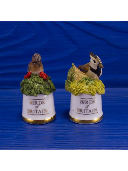 Пара наперстков "Jay и Lapwing" коллекционной серии BIRDS of BRITAIN от Sutherland