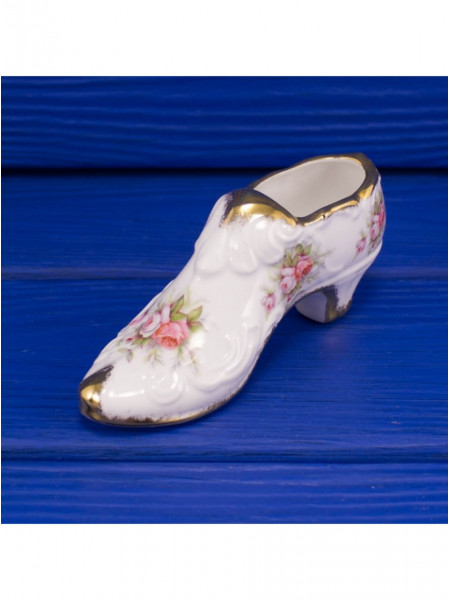 Paragon туфелька Victoriana Rose миниатюрная, винтажная, коллекционная, декоративная