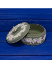 Редкая большая шкатулка от Wedgwood зелёный Jasper