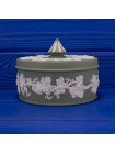 Редкая большая шкатулка от Wedgwood зелёный Jasper