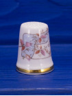 Royal Doulton наперсток Winter, Зима, Brambly Hedge, Jill Barklem, винтажный, коллекционный, фарфоровый