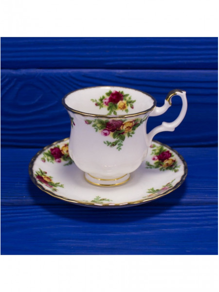 Royal Albert кофейная пара Old Country Roses, миниатюрная, винтажная