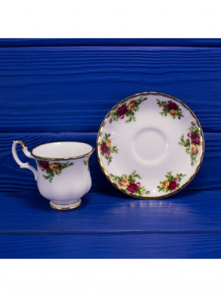 Royal Albert кофейная пара Old Country Roses, миниатюрная, винтажная