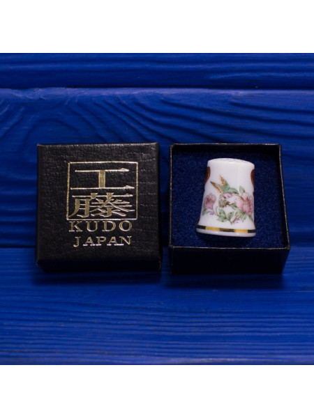 Винтажный коллекционный наперсток Hummingbird, изготовленный Kudo специально для Thimble Collectors Club. Япония, 1992-й год