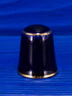 Limoges наперсток Golden Bouquet, винтажный, коллекционный, фарфоровый, Thimble Collectors Club