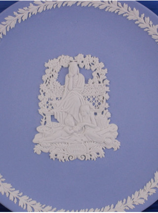 Wedgwood тарелка Mother, подарок маме, винтажная, бисквитный фарфор, джаспер, 1998 год