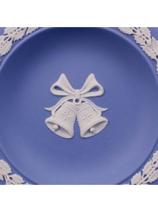 Wedgwood тарелка, блюдце Christmas 2001, винтажная, коллекционная, бисквитный фарфор, джаспер