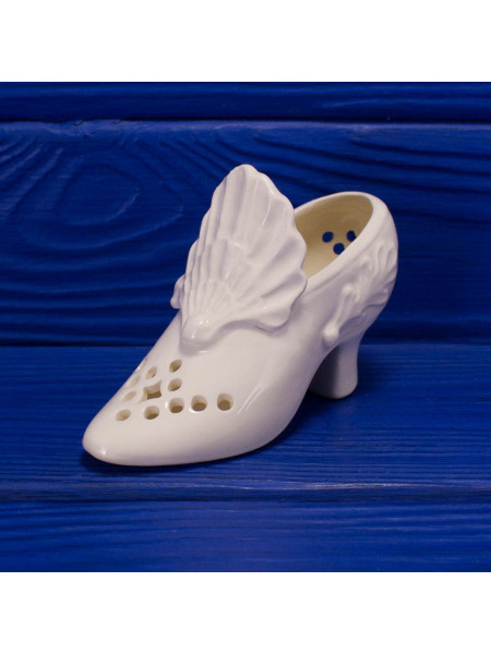 Royal Creamware туфелька Creamware Pierced Shoe, миниатюрная, винтажная, коллекционная, декоративная