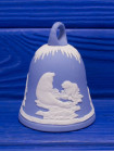 Wedgwood колокольчик New Year 1982, новогодний, винтажный, коллекционный, бисквитный фарфор, джаспер