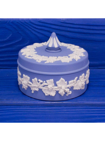 Редкая коллекционная винтажная шкатулка с виноградной лозой от Wedgwood 1978 года малая