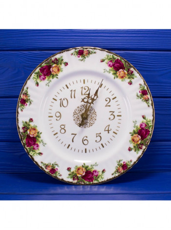 Royal Albert часы настенные Old Country Roses, фарфоровые, винтажные, коллекционные