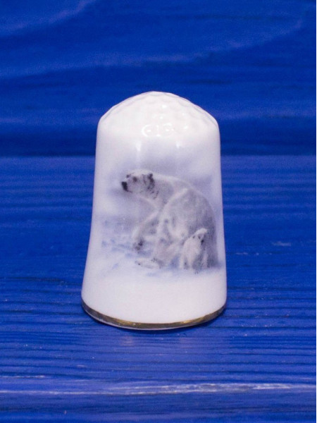Sunrise наперсток Arctic, винтажный, коллекционный, Thimble Collectors Club