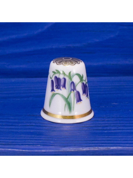 Spode наперсток Bluebell, The 1987 Flower of the Year, винтажный, коллекционный, Thimble Collectors Club
