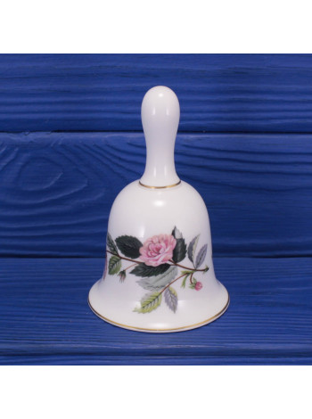 Винтажный колокольчик из костяного фарфора дизайна Hathaway Rose от Wedgwood