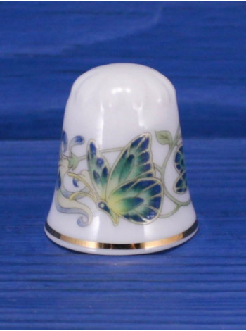 Tozan наперсток TNouveau Butterfly винтажный, коллекционный, фарфоровый, Thimble Collectors Club