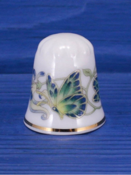 Tozan наперсток TNouveau Butterfly винтажный, коллекционный, фарфоровый, Thimble Collectors Club