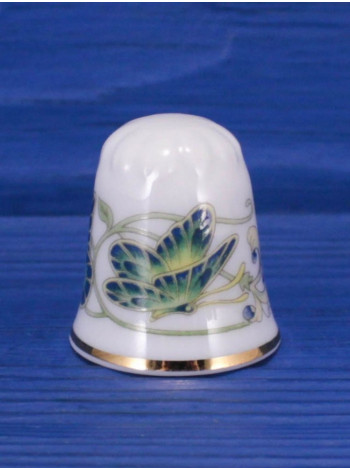 Tozan наперсток TNouveau Butterfly винтажный, коллекционный, фарфоровый, Thimble Collectors Club