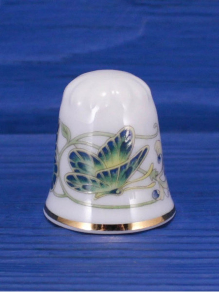 Tozan наперсток TNouveau Butterfly винтажный, коллекционный, фарфоровый, Thimble Collectors Club