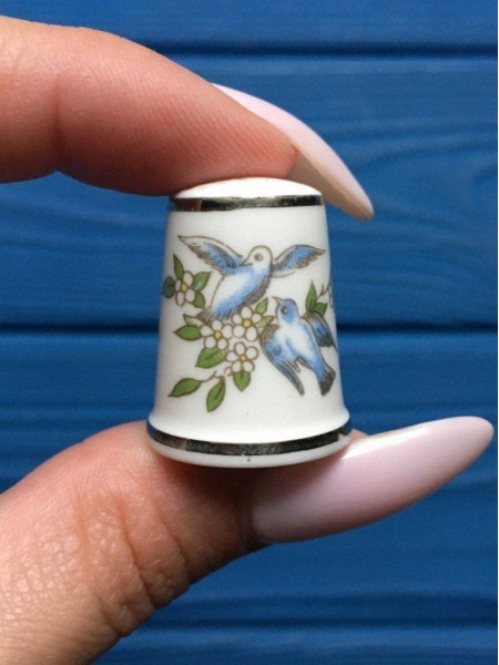 Royal Worcester наперсток To a New Bride, винтажный, коллекционный, подарок невесте