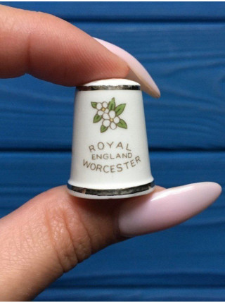 Royal Worcester наперсток To a New Bride, винтажный, коллекционный, подарок невесте