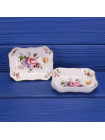 Редкий винтажный комплект дизайна Posies в оригинальной коробке от Royal Crown Derby