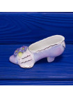 Royal Stratford туфелька Blue Flowers, винтажная, фарфоровая, Historic Miniature Shoes Collection