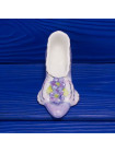 Royal Stratford туфелька Blue Flowers, винтажная, фарфоровая, Historic Miniature Shoes Collection