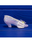 Royal Stratford туфелька Blue Flowers, винтажная, фарфоровая, Historic Miniature Shoes Collection